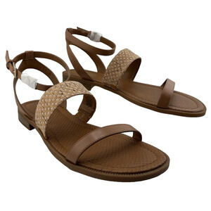Nine West Xenosa Womens Beige Brown Sandals Size 10 NWB
